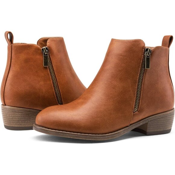 Jeossy Ankle Boote Women Browne Synthetic leather Low Heeled Booties - Picture 8 of 8